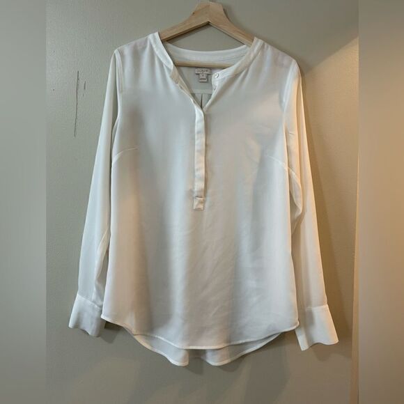 J. Crew Tops - JCrew collarless dress shirt